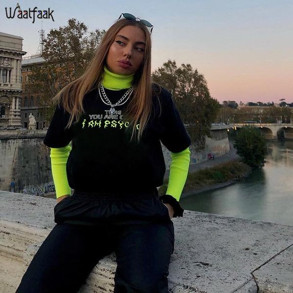 waatfaak patchwork korean streetwear women hoodies 2020 high neck neon long sleeve green fashion harajuku hoodie womens winter, Black
waatfaak patchwork korean streetwear women hoodies 2020 high neck neon long sleeve green fashion harajuku hoodie womens winter, Black
