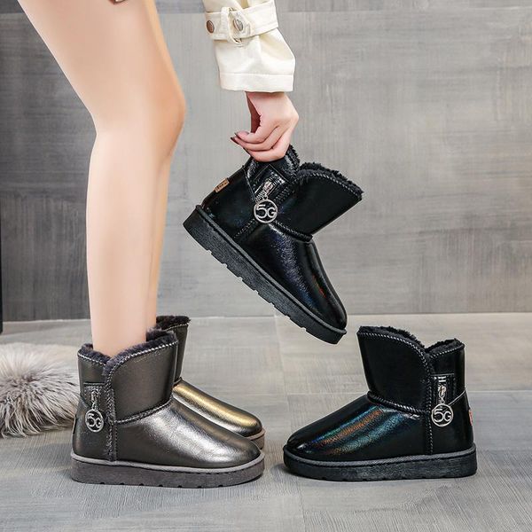 brand women's shoes winter boots lady flat heel plush boots-women australia platform round toe fashion 2020, Black
brand women's shoes winter boots lady flat heel plush boots-women australia platform round toe fashion 2020, Black