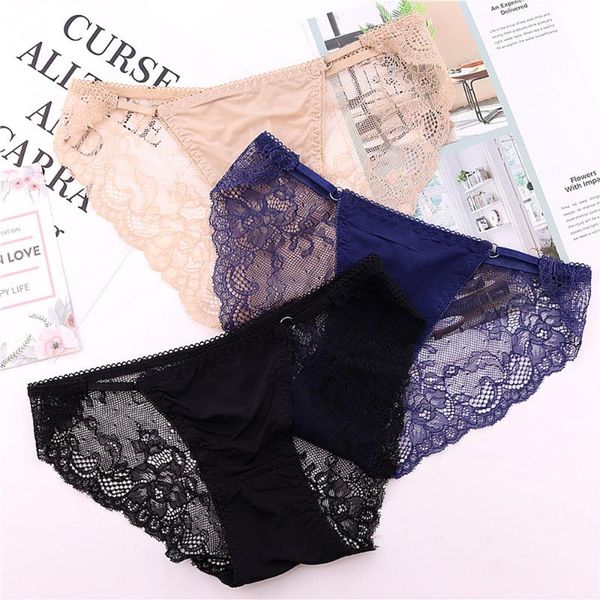 summer new women's briefs and lace seamless women's low-waist underwear, Black;pink
summer new women's briefs and lace seamless women's low-waist underwear, Black;pink