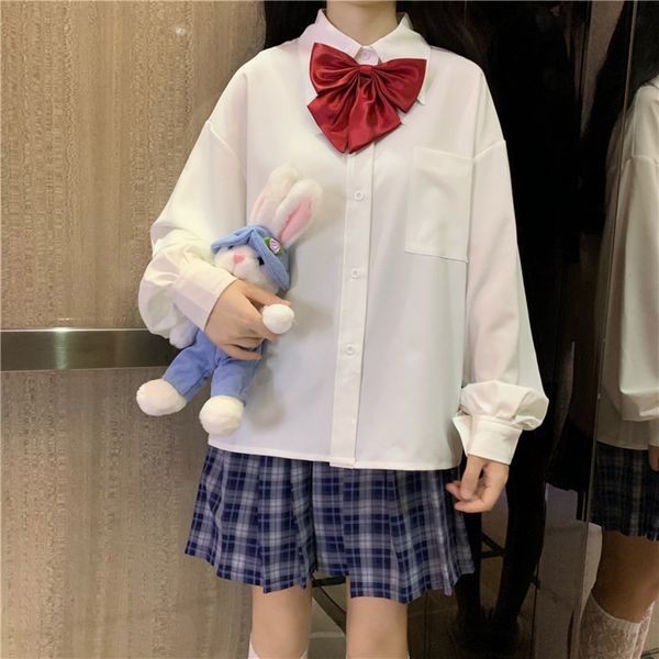 jk lantern sleeve white shirt high waist plaid pleated skirt suit collar long sleeve three piece suit for white shirt coat pleated skirt coa, Gray
jk lantern sleeve white shirt high waist plaid pleated skirt suit collar long sleeve three piece suit for white shirt coat pleated skirt coa, Gray