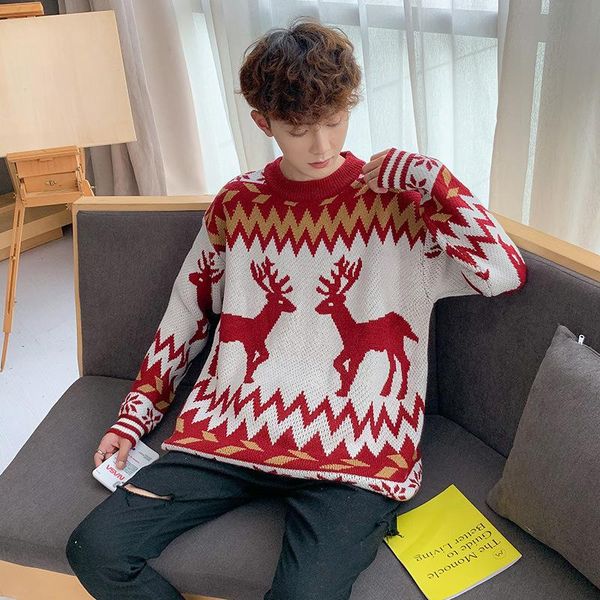 men's sweaters autumn winter o-neck christmas pullover animal spacious patchwork warm clothes knitted casual cotton male sweater pull h, White;black
men's sweaters autumn winter o-neck christmas pullover animal spacious patchwork warm clothes knitted casual cotton male sweater pull h, White;black
