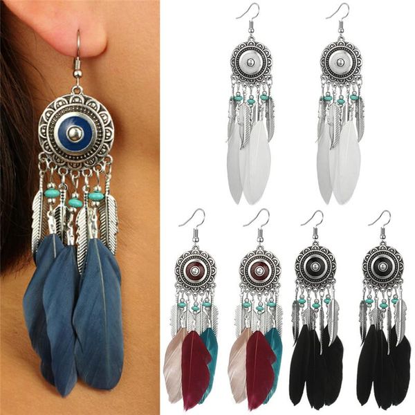 1pair 2021 new fashion bohemia feather tassel earrings charm dangle jewelry ethnic tribal hippie women party gift beauty decor, Silver
1pair 2021 new fashion bohemia feather tassel earrings charm dangle jewelry ethnic tribal hippie women party gift beauty decor, Silver