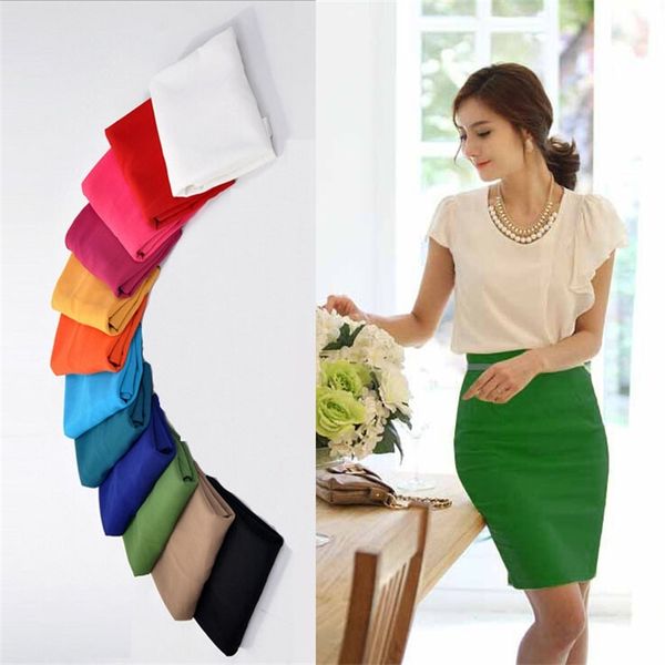 pencil skirt women plus size high waist slim hips candy color formal saias feminino lady classic knee length office skirts t200712, Black
pencil skirt women plus size high waist slim hips candy color formal saias feminino lady classic knee length office skirts t200712, Black