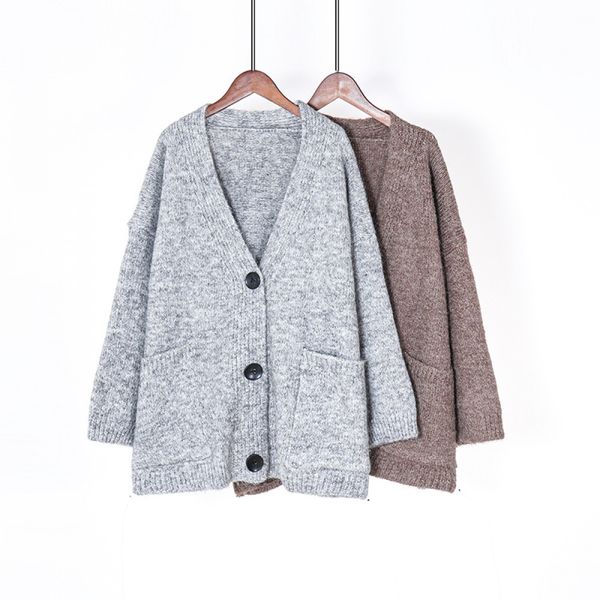 ies winter women cardigan loose oversize knitted jacket lazy style leisure sweater coat, Tan;black
ies winter women cardigan loose oversize knitted jacket lazy style leisure sweater coat, Tan;black