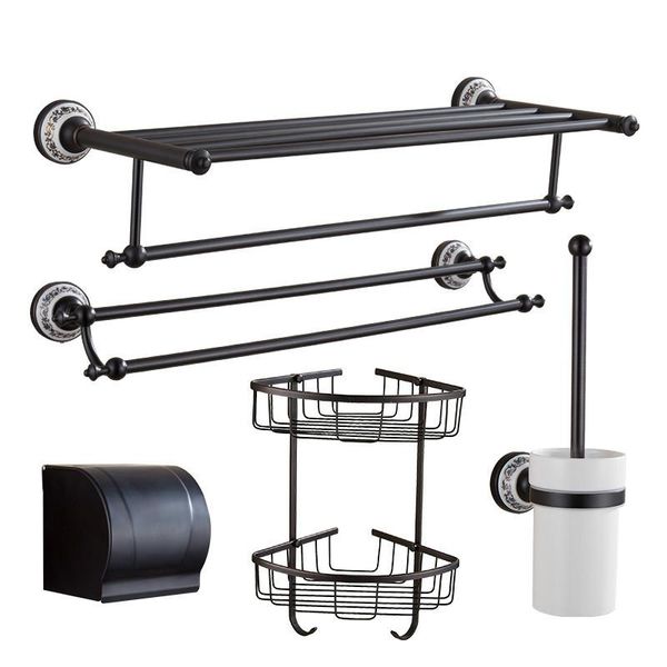 bath accessory set black bathroom accessories brass toilet paper holder luxury towel bar china style ceramics hardware kit
bath accessory set black bathroom accessories brass toilet paper holder luxury towel bar china style ceramics hardware kit