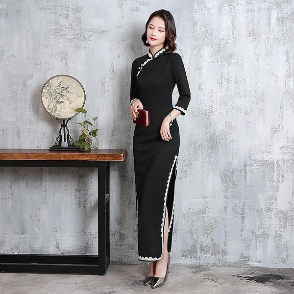 black burgundy high-split three-quarter sleeve mandarin collar chinese long cheongsam dresses for women plus size 4xl 5xl qipao1, Red
black burgundy high-split three-quarter sleeve mandarin collar chinese long cheongsam dresses for women plus size 4xl 5xl qipao1, Red