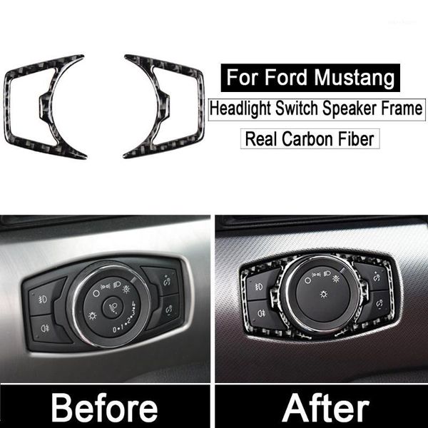 car interior accessories real carbon fiber headlight switch speaker frame sticker car styling for mustang 2015 2016 20171
car interior accessories real carbon fiber headlight switch speaker frame sticker car styling for mustang 2015 2016 20171