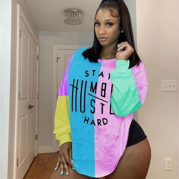 cm.yaya women streetwear patchwork letter print long sleeve pullovers sweatshirts 201217, Black
cm.yaya women streetwear patchwork letter print long sleeve pullovers sweatshirts 201217, Black