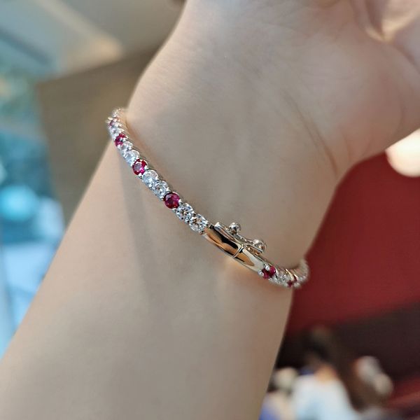 aiyanishi sterling silver round cut lab created ruby&created sona diamond fashion tennis bangle for women jewelry gifts, Black
aiyanishi sterling silver round cut lab created ruby&created sona diamond fashion tennis bangle for women jewelry gifts, Black