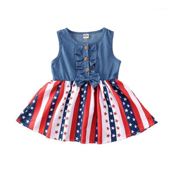 little girls denim striped star print sleeveless dress toddler girls summer fashion princess dress1, Red;yellow
little girls denim striped star print sleeveless dress toddler girls summer fashion princess dress1, Red;yellow