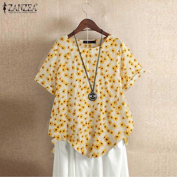 2020 zanzea vintage printed blouse women's daisy casual summer short sleeve shirts female floralblusas plus size tunic 5xl1, White
2020 zanzea vintage printed blouse women's daisy casual summer short sleeve shirts female floralblusas plus size tunic 5xl1, White