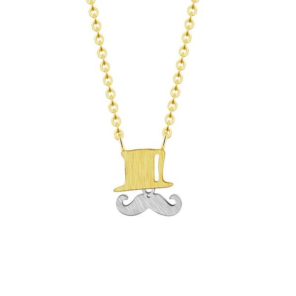 pendant necklaces cute dainty hat and mustache jewelry femme stainless steel women's pendants friend gifts collier choker bff, Silver
pendant necklaces cute dainty hat and mustache jewelry femme stainless steel women's pendants friend gifts collier choker bff, Silver