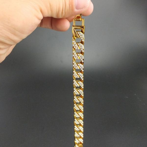 hip hop miami cuba chain link full zircon 14mm bracelet exaggerated hip hop ice out men's chain jewe wmtkbq, Black
hip hop miami cuba chain link full zircon 14mm bracelet exaggerated hip hop ice out men's chain jewe wmtkbq, Black