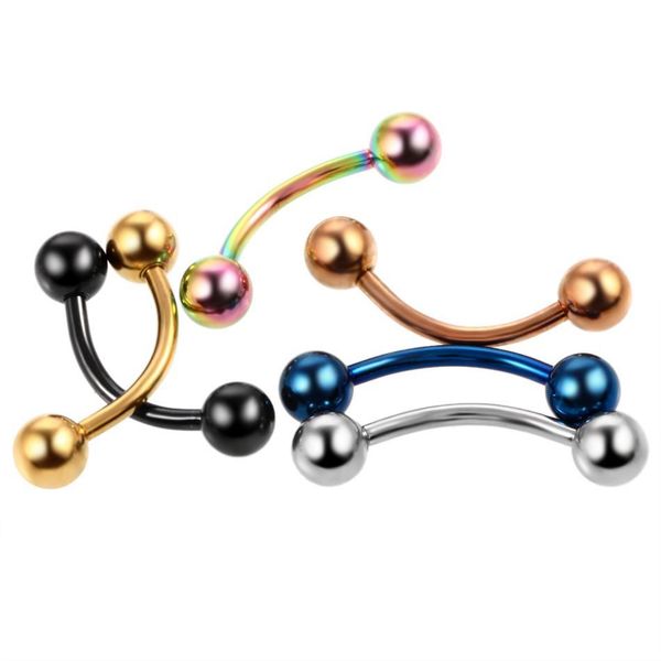 2pcs 16g steel curved barbell ear eyebrow belly ring piercing double balls banana women navel ring body jewelry barbell piercing q sqcvzz, Silver
2pcs 16g steel curved barbell ear eyebrow belly ring piercing double balls banana women navel ring body jewelry barbell piercing q sqcvzz, Silver