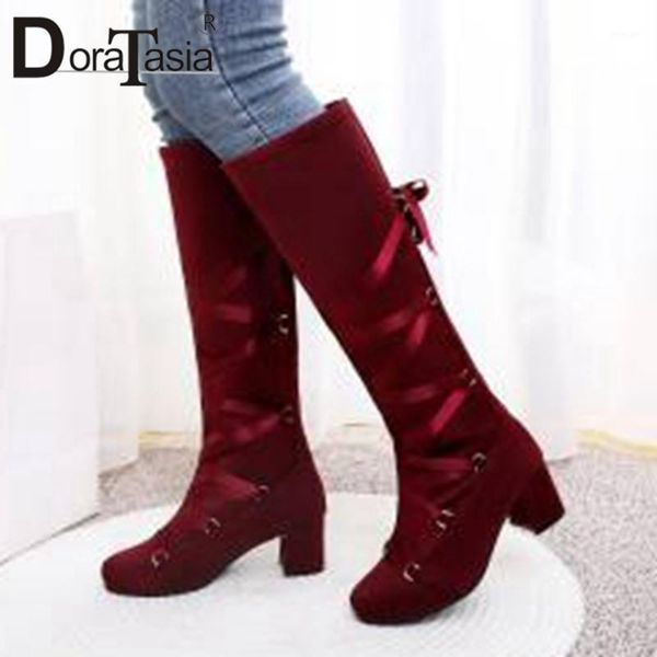 boots doratasia arrival lace decorating 2021 high chunky heels women elegant flock knee shoes woman1, Black
boots doratasia arrival lace decorating 2021 high chunky heels women elegant flock knee shoes woman1, Black