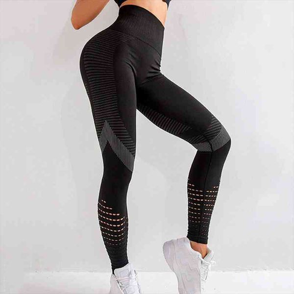 Women Fitness Leggings High Waist Seamless Leggings Sportswear Breathable Feamle Workout Legging, Black 
Women Fitness Leggings High Waist Seamless Leggings Sportswear Breathable Feamle Workout Legging, Black