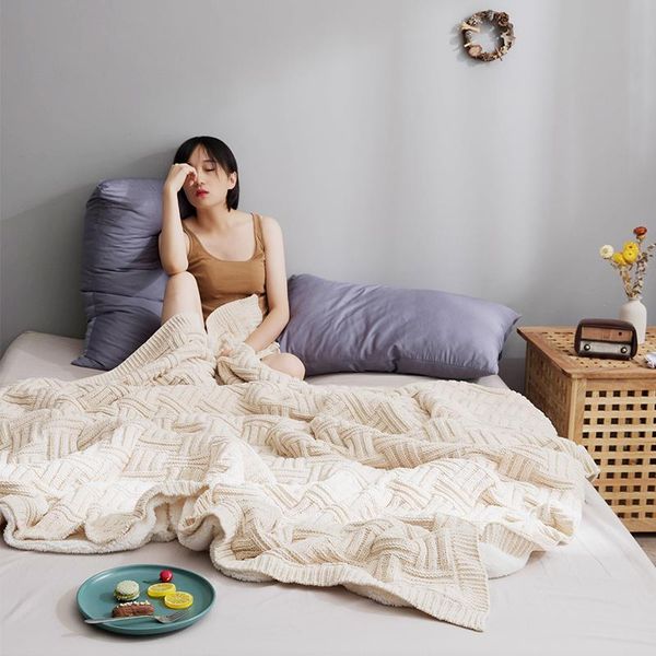 blankets casual office rest cashmere double layer knitted throw home decoration woman winter warm beige blanket for sofa
blankets casual office rest cashmere double layer knitted throw home decoration woman winter warm beige blanket for sofa