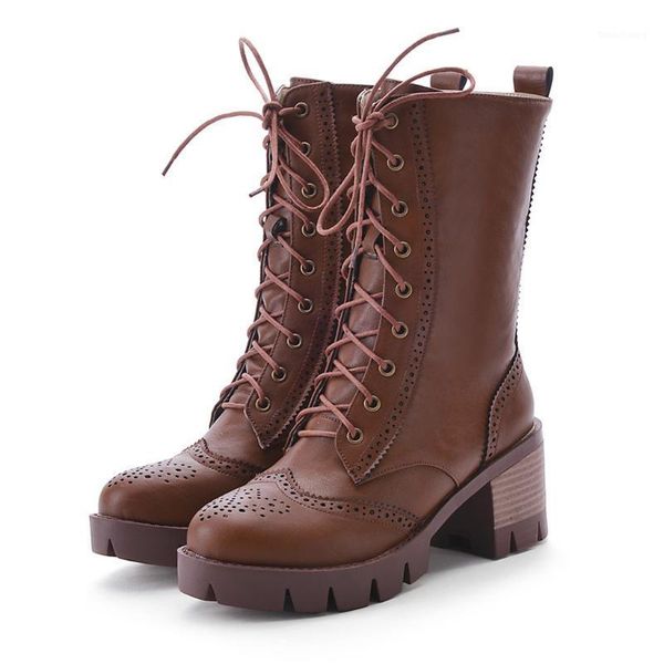 shoes woman winter boots women fashion pure color round toe lace-up boots square heels vintage women1, Black
shoes woman winter boots women fashion pure color round toe lace-up boots square heels vintage women1, Black