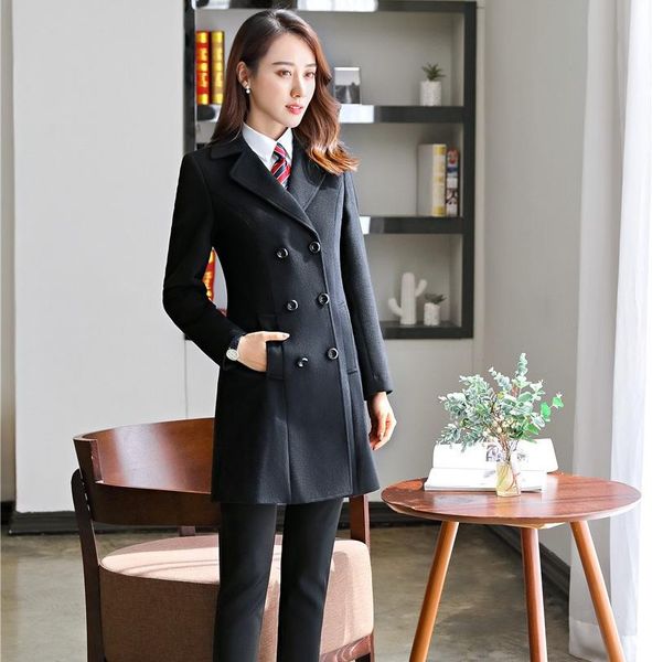women's wool & blends autumn winter fashion casual women coat black long female outerwear clothes ladies double breasted
women's wool & blends autumn winter fashion casual women coat black long female outerwear clothes ladies double breasted
