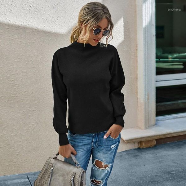 women sweater 2020 autumn and winter fashion all-match solid color knitted pullover casual shirt sueter mujer pull femme1, White;black
women sweater 2020 autumn and winter fashion all-match solid color knitted pullover casual shirt sueter mujer pull femme1, White;black