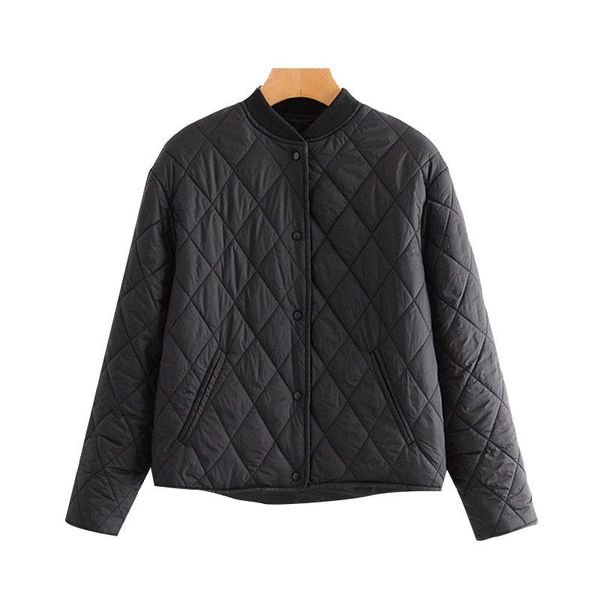 kpytomoa women 2020 fashion argyle loose padded jacket coat vintage long sleeve side pockets female outerwear chic bbyyqp lg2010, White;black
kpytomoa women 2020 fashion argyle loose padded jacket coat vintage long sleeve side pockets female outerwear chic bbyyqp lg2010, White;black
