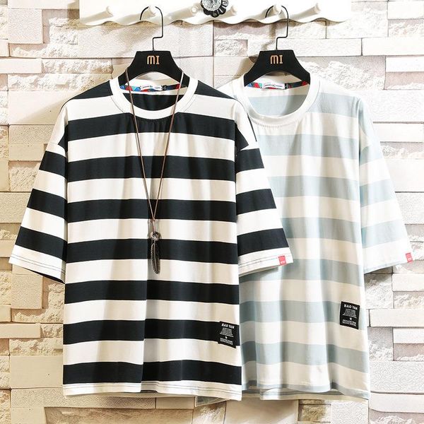 mens tees fitness t-shirts cotton loose fashion summer japanese striped casual oversized streetwear tees male qewpm, Black
mens tees fitness t-shirts cotton loose fashion summer japanese striped casual oversized streetwear tees male qewpm, Black