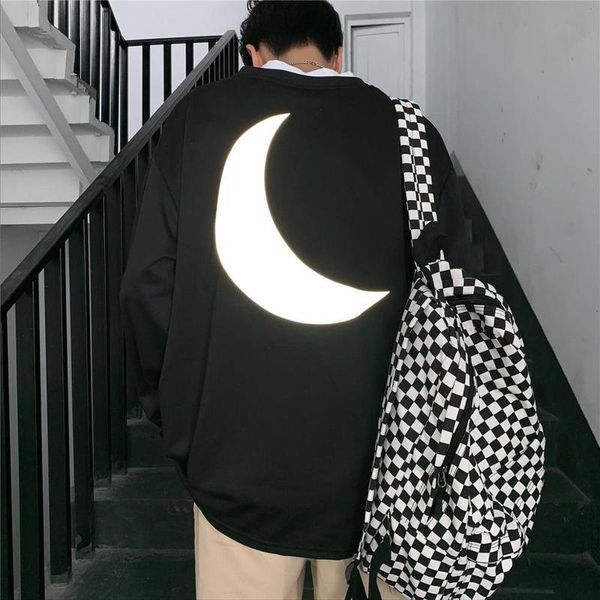 harajuku street oversize reflective t shirt men big moon streetwear cotton chic ulzzang kpop hip hop kg-362, White;black
harajuku street oversize reflective t shirt men big moon streetwear cotton chic ulzzang kpop hip hop kg-362, White;black