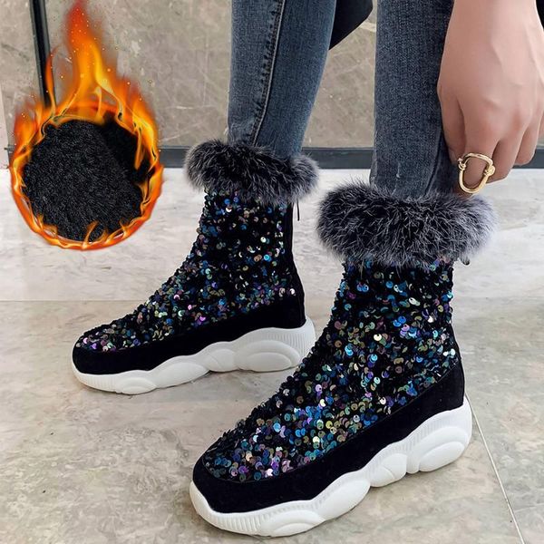 warm fluff boots round toe zipper fur boots and headband shoes 2020 round toe flat platform faux fur ankle snow size 45 46, Black
warm fluff boots round toe zipper fur boots and headband shoes 2020 round toe flat platform faux fur ankle snow size 45 46, Black