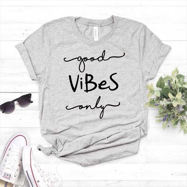 good vibes only women tshirt cotton casual funny t shirt for lady girl tee hipster drop ship na 326, White
good vibes only women tshirt cotton casual funny t shirt for lady girl tee hipster drop ship na 326, White