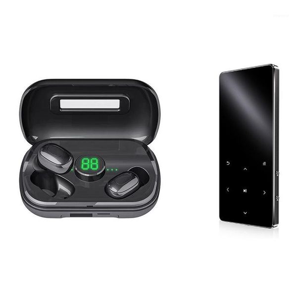 1 pair tws bluetooth v5.0 hifi wireless earphones headphone & 1pcs bluetooth card mp3 player student english voice1
1 pair tws bluetooth v5.0 hifi wireless earphones headphone & 1pcs bluetooth card mp3 player student english voice1