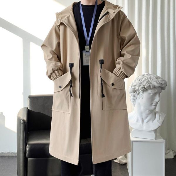 mens long trench coat 2021 new spring korean fashion hooded designer casual men overcoat black khaki jacket, Tan;black
mens long trench coat 2021 new spring korean fashion hooded designer casual men overcoat black khaki jacket, Tan;black