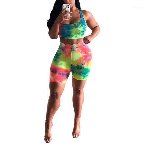 women suits clothes set 2020 summer tie dye tracksuit 2 piece outfits festival clothing sleeveless tank biker shorts fitness1, White
women suits clothes set 2020 summer tie dye tracksuit 2 piece outfits festival clothing sleeveless tank biker shorts fitness1, White