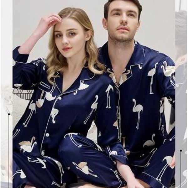 high grade couple lovers silk sleepwear women's long sleeve pajamas twinset loungewear men pyjama nightwear bird, Black;brown
high grade couple lovers silk sleepwear women's long sleeve pajamas twinset loungewear men pyjama nightwear bird, Black;brown