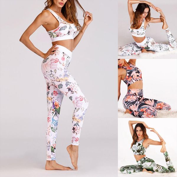 fashion women flower digital printing vest trousers sports suit pants fitness suit 2pcs set ng, Gray
fashion women flower digital printing vest trousers sports suit pants fitness suit 2pcs set ng, Gray