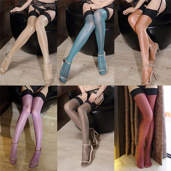 socks & hosiery 1pair women's multi-color oil shine shiny thigh high stockings ladies thin coolant lolita glitter lustre legs rib s, Black;white
socks & hosiery 1pair women's multi-color oil shine shiny thigh high stockings ladies thin coolant lolita glitter lustre legs rib s, Black;white