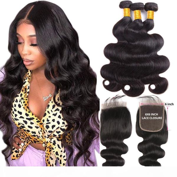 body wave 3 bundles with lace closure peruvian human hair bundles with 6x6 lace closure unprocessed 8a virgin hair hair extensions, Black;brown
body wave 3 bundles with lace closure peruvian human hair bundles with 6x6 lace closure unprocessed 8a virgin hair hair extensions, Black;brown