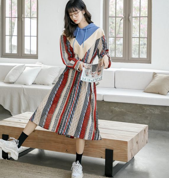 2021 new autumn fashion woman clothes sleeves with simple casual hood party printed holiday sweater dress rqvs, Black;gray
2021 new autumn fashion woman clothes sleeves with simple casual hood party printed holiday sweater dress rqvs, Black;gray