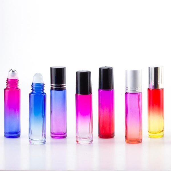 5pcs 10ml gradient color thick glass roll on essential oil empty parfume bottles roller ball travel use necessaries
5pcs 10ml gradient color thick glass roll on essential oil empty parfume bottles roller ball travel use necessaries