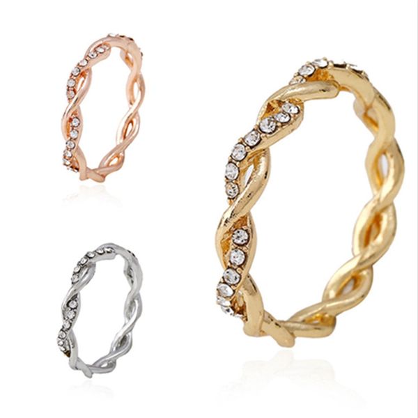 15pcs european and american new fashion inlay rhinestone twist rings party birthday valentine day female jewelry gifts g-42, Silver
15pcs european and american new fashion inlay rhinestone twist rings party birthday valentine day female jewelry gifts g-42, Silver