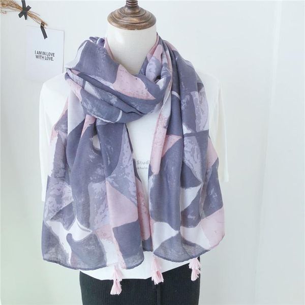 2021 geometric printed women scarf cotton soft femme hijab lady thin foulard, Blue;gray
2021 geometric printed women scarf cotton soft femme hijab lady thin foulard, Blue;gray