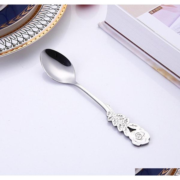 new 304 stainless steel rose coffee spoon stirring teaspoon long handle tea spoon dessert spoon kitchen qylfvm item_home
new 304 stainless steel rose coffee spoon stirring teaspoon long handle tea spoon dessert spoon kitchen qylfvm item_home
