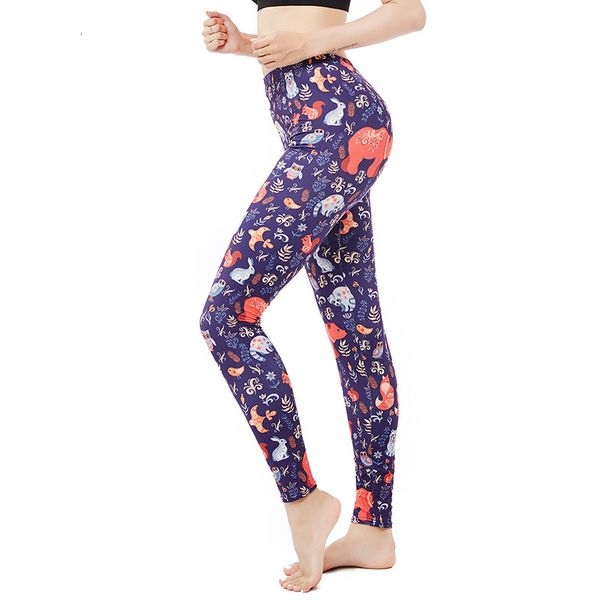 9323 cute cartoon forest animal leggings women's popular new color contrast pants, Black
9323 cute cartoon forest animal leggings women's popular new color contrast pants, Black