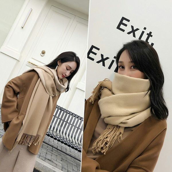 scarf women winter korean version versatile dual-purpose double-sided solid color shawl student men's long thick imitation cashmere col, Blue;gray
scarf women winter korean version versatile dual-purpose double-sided solid color shawl student men's long thick imitation cashmere col, Blue;gray