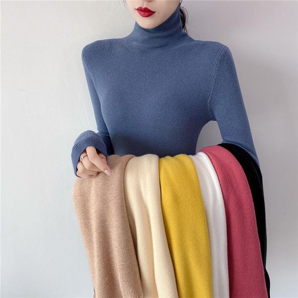 women's sweaters 2021 spring winter thick sweater women knitted ribbed pullover turtleneck long sleeve slim jumper soft warm pull femme, White;black
women's sweaters 2021 spring winter thick sweater women knitted ribbed pullover turtleneck long sleeve slim jumper soft warm pull femme, White;black