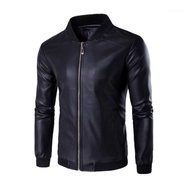 men's fashion japanese short slim stand collar washed motorcycle leather jacket1, Black
men's fashion japanese short slim stand collar washed motorcycle leather jacket1, Black