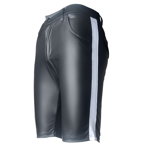 3pieces/lot mens black pants imitation leather fitness shorts boxers pants underwear gay male panties erotic lingerie dancewear, Black;white
3pieces/lot mens black pants imitation leather fitness shorts boxers pants underwear gay male panties erotic lingerie dancewear, Black;white