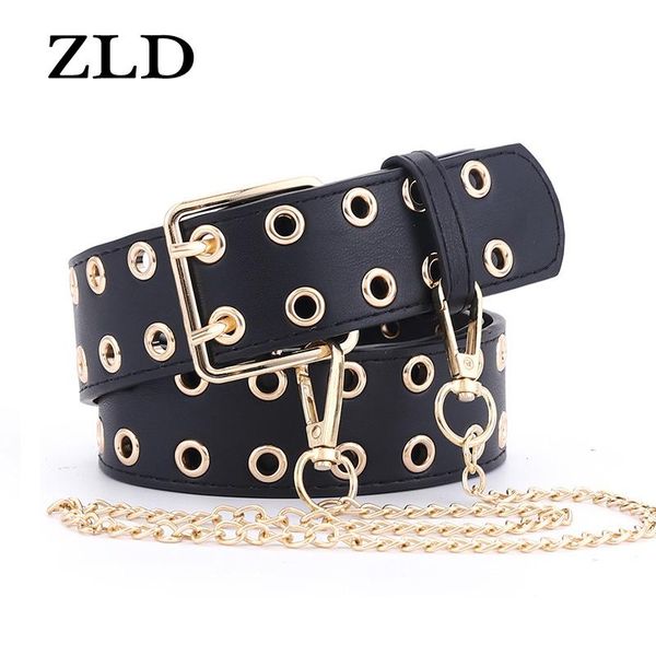 zld women belt genuine leather new punk style fashion gold pin buckle jeans decorative belt chain belts for women, Black;brown
zld women belt genuine leather new punk style fashion gold pin buckle jeans decorative belt chain belts for women, Black;brown