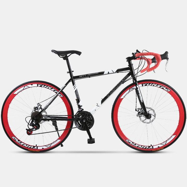 bend-handled dead-flying bicycle with variable speed road acing seven pieces of tower wheel double disc brake students
bend-handled dead-flying bicycle with variable speed road acing seven pieces of tower wheel double disc brake students