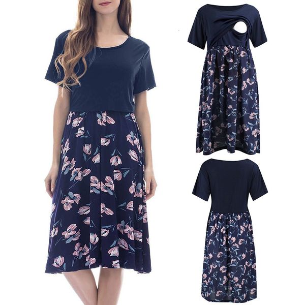 sagace women's maternity splicing color floral print nursing es casual women pregnant summer, Black;gray
sagace women's maternity splicing color floral print nursing es casual women pregnant summer, Black;gray