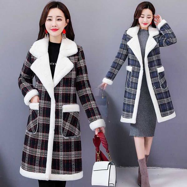 women's wool & blends 2021 winter women blend warm long coat plus size female fit lapel woolen overcoat autumn cashmere outerwear, Black
women's wool & blends 2021 winter women blend warm long coat plus size female fit lapel woolen overcoat autumn cashmere outerwear, Black